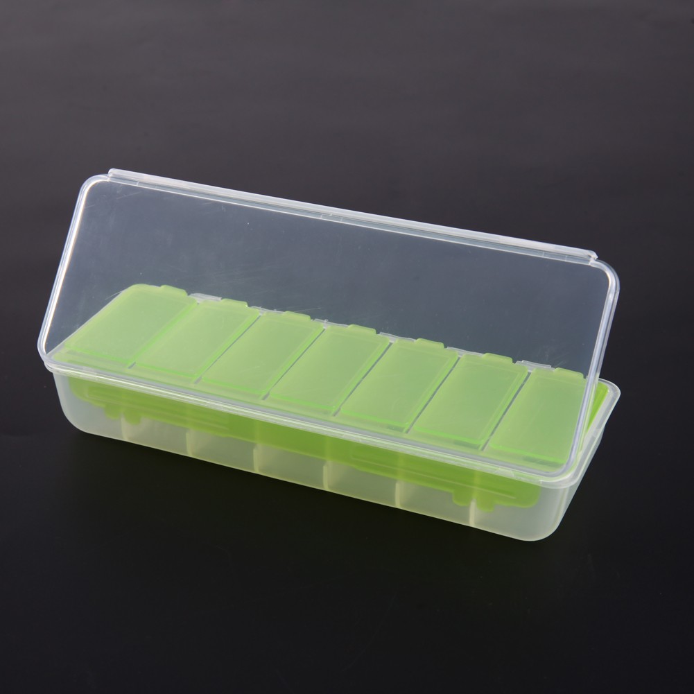 Big Travel Pill Box 5 Colors Portable 7-Day Medicine Box Tablet Storage Bag Colorful Pill Cutter