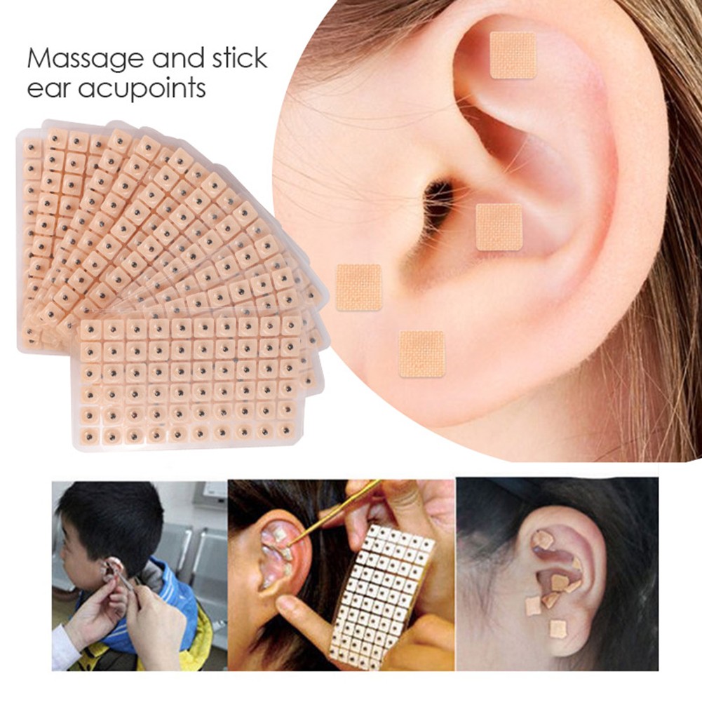 1800pcs Stickers Ears Relaxation Acupuncture Needle Ear Seed Vaccaria Ear Massage Ear Paster Press Seeds Health Care Tool