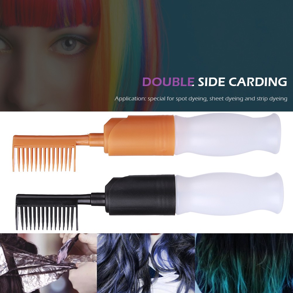 ABS Hair Coloring Comb Professional Empty Hair Dye Vial With Dispensing Applicator Brush Salon Hair Coloring Styling Tool