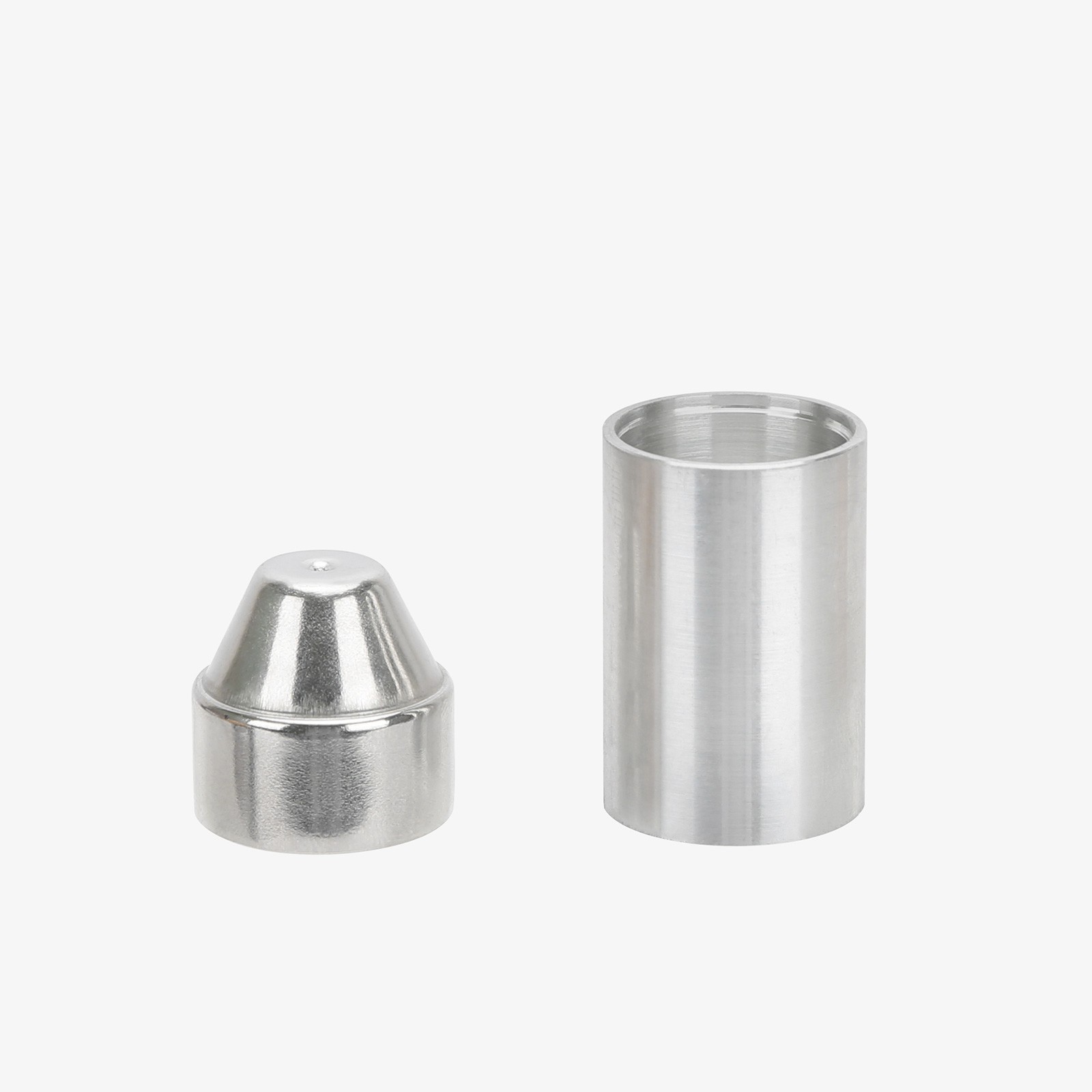 1.7x10''l, 1.45x7''l, 1.05x7''l, 1.05x6''l Cone Cups Stainless Steel Solvent Cleaning Tube With End Caps 1/2x28+5/8x24 .22 308 9mm