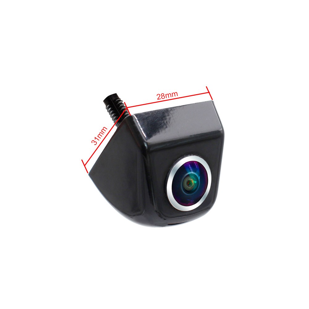 CCD Rear View Camera 1080p Night Vision 180 Degree Silver Fisheye Metal Shell Parking Car HD Car Universal Car Reversing Camera