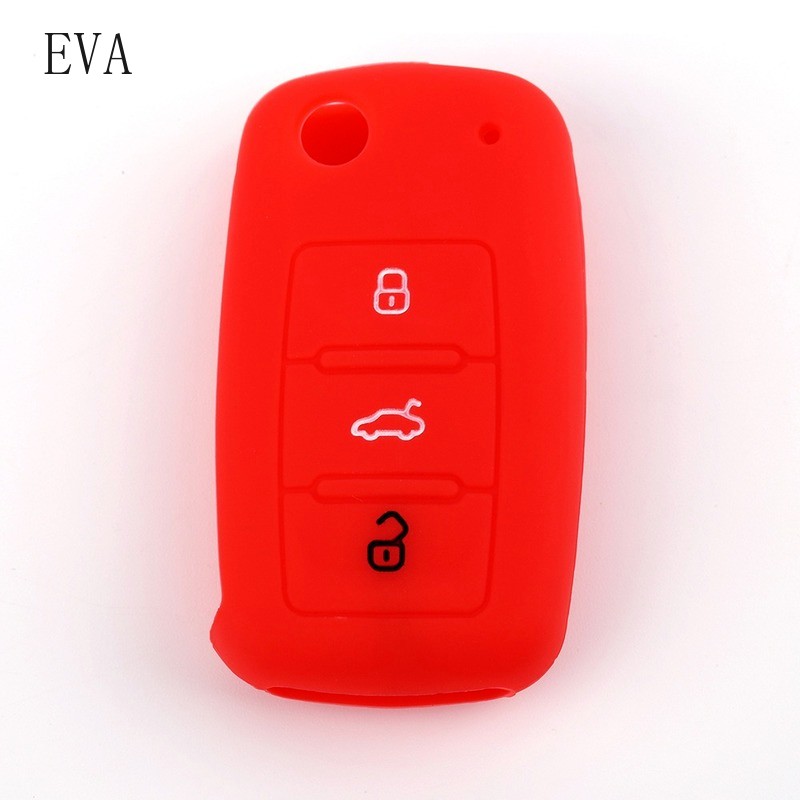 Silicone Remote Key Fob Protective Case Cover For Volkswagen Volkswagen Polo Tiguan Passat B5 B6 Golf EOS Scirocco Jetta MK6 Octavia