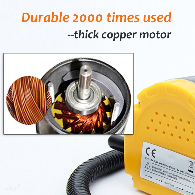 12V Oil Extractor Transfer Pump Car Oil Fuel Extractor Small Engine Oil Extractor Transfer Pump With Tubing For Cars Boat Mot