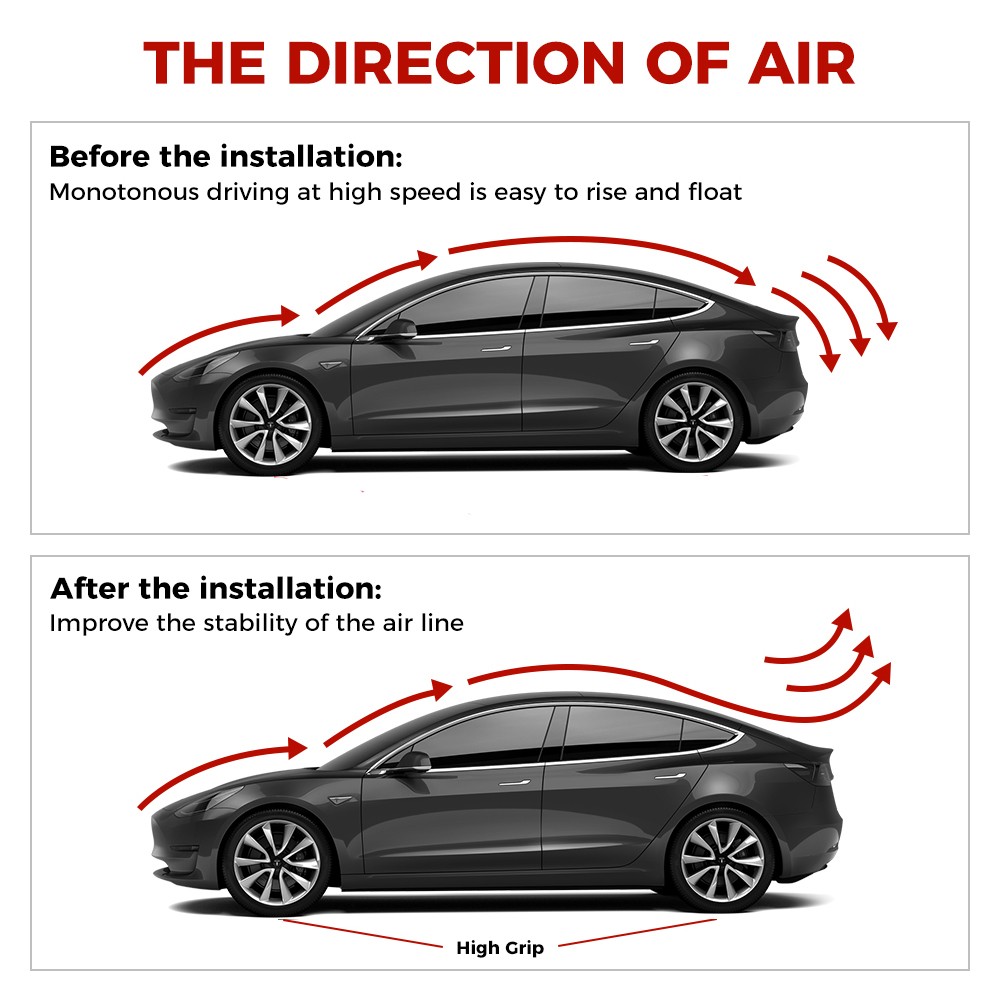 New 2022 model y/model 3 spoiler carbon fiber performance rear spoiler carbon fiber car body styling