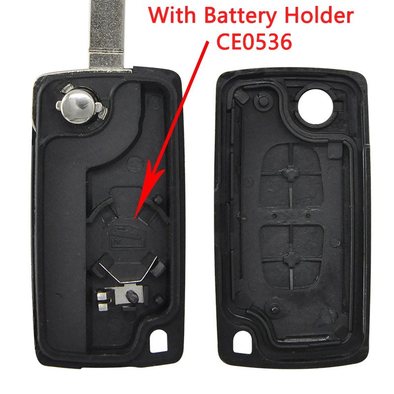 World Datong Car Remote Key for Peugeot 307 308 2009 408 407 207 2007 SW Citroen C2 C3 CE0536 433 Ask PCF7961 Replacement Samrt Key