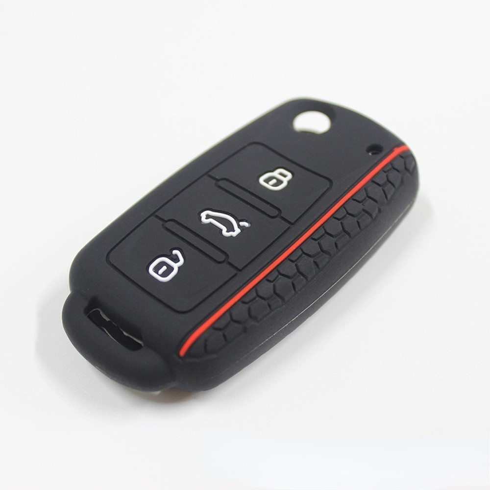 3 Buttons Silicone Car Key Cover Case For VW Golf 4 5 6 7 Bora Jetta Polo MK4 MK6 Bora Passat B5 B6 Superb Tiguan Beetle