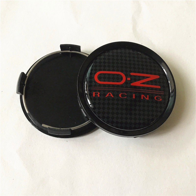 4pcs 74mm oz racing car wheel center cap wheel covers emblem badge hub car styling