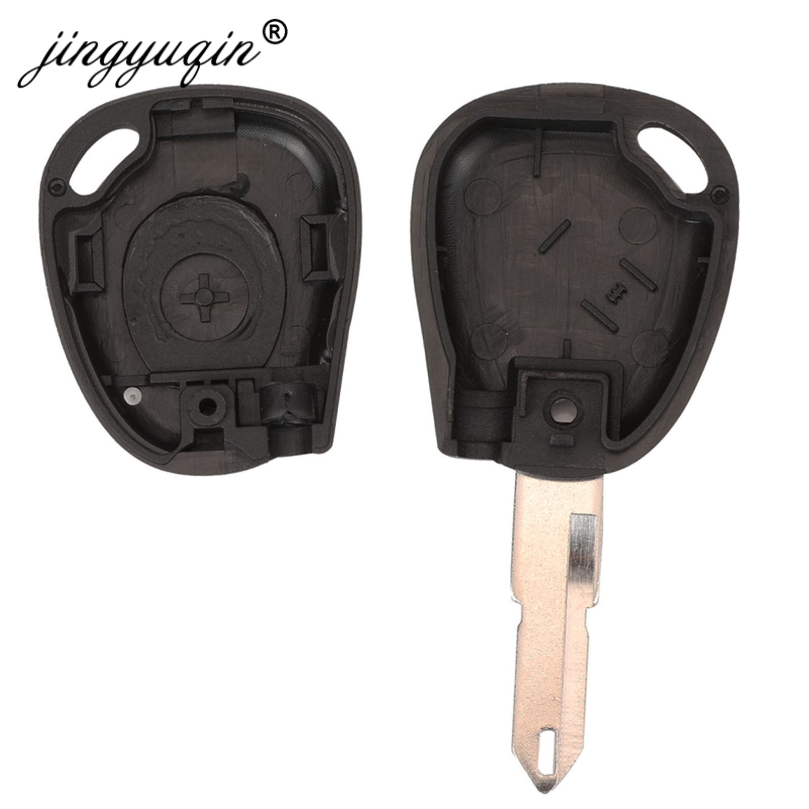 jingyuqin Replacement 1 Button Car Key Shell For Renault Megane Clio Scenic 1 BN IR Remote Car Key Fob Case Uncut NE73