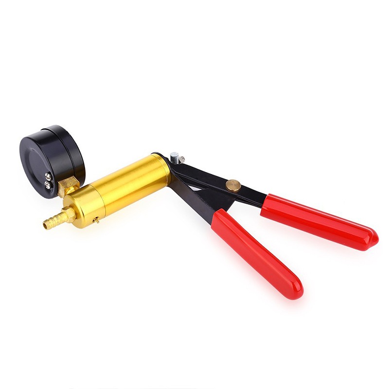 Manual Vacuum Gun Pump Test Kit Brake Fluid Bleeding Tools Aluminum Pump Body Pressure Gauge Multifunctional