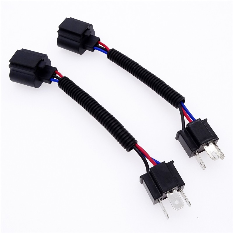 1 Pair Harness Headlight Adapter Converter Wire Connector Cable for H4 Male to H13 Car USB Socket Auto Wire Pigtail Auto Parts