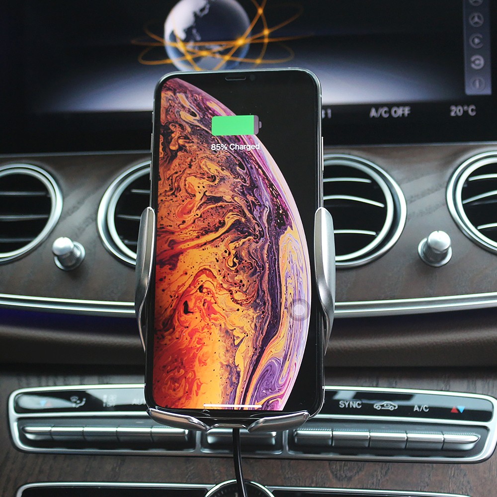 Infrared Qi 15W Wireless Charger For Mercedes Benz E Class W213 2020 2019 GPS Phone Holder Stand For Benz E Class 2016 2017 2018