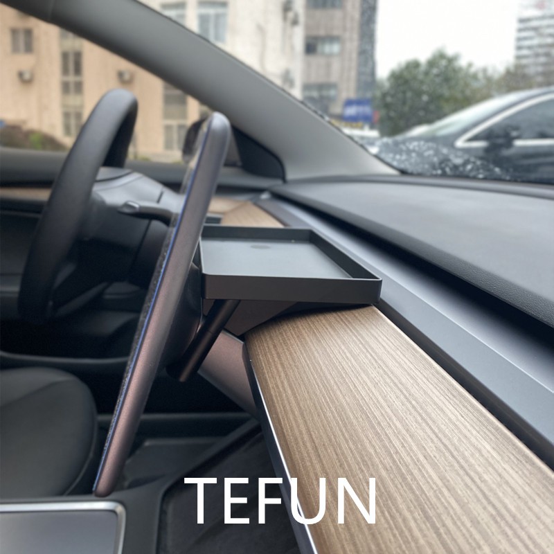 For Tesla Model 3 Y Screen Rear Storage Box Magnetic Hidden Srorage Tray Tissue Box Accessories