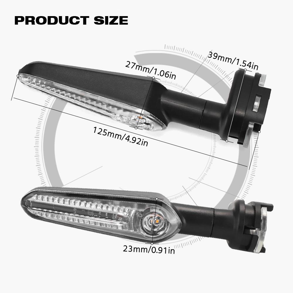 LED Turn Signal Light For Yamaha MT07 Tracer 700 XJ6 FZ6 MT09 900 MT10 Motorcycle Accessories Directional Flasher Lamp Indicator