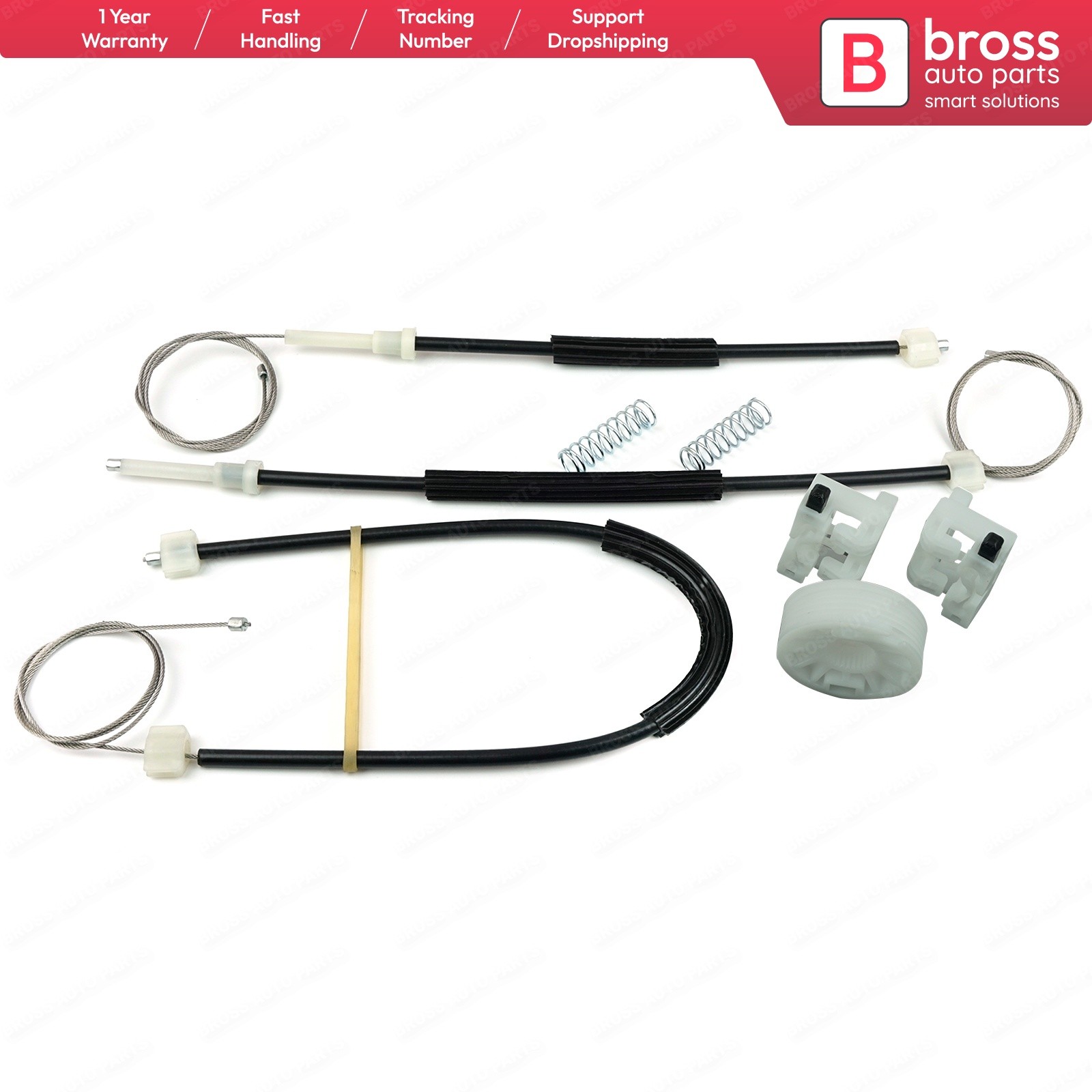 Bross auto parts BWR5321 window regulator repair kit front right 95382557 for Chevrolet Cruze 2010-2016 made in Turkey