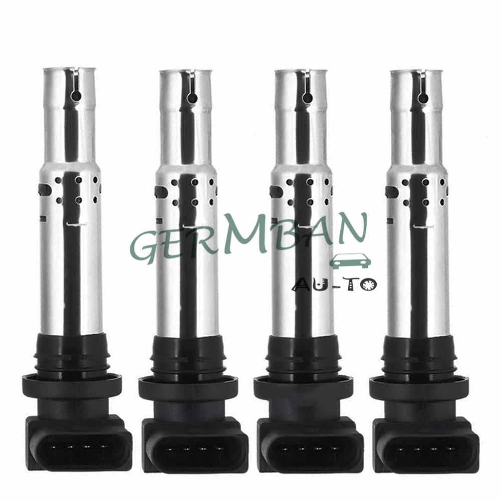 4pcs 036905715F 036905715A 036905715C Ignition Coil for VW Golf Jetta Caddy Beetle Polo audio 1 A3 A1 1.4 1.6FSI Skoda Leon Ibiza