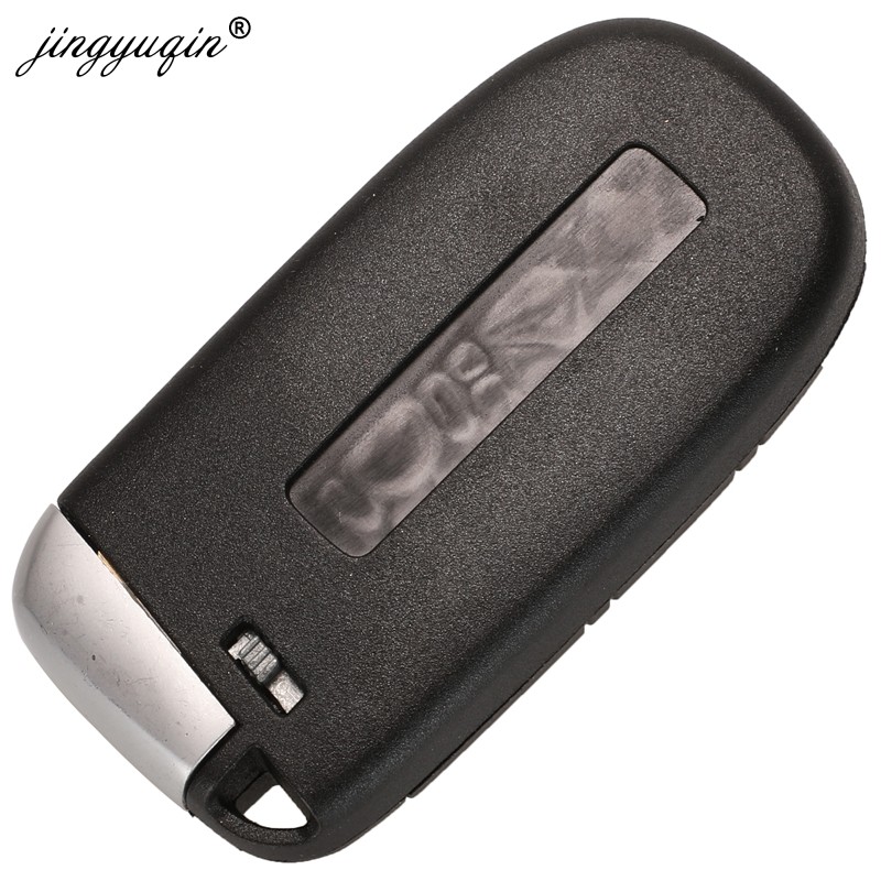 Jinyuqin 2/3/4/5BTN Smart Key Fob Case For Jeep Grand Cherokee Dodge Ram 1500 Challenger Durango Chrysler Journey Charger