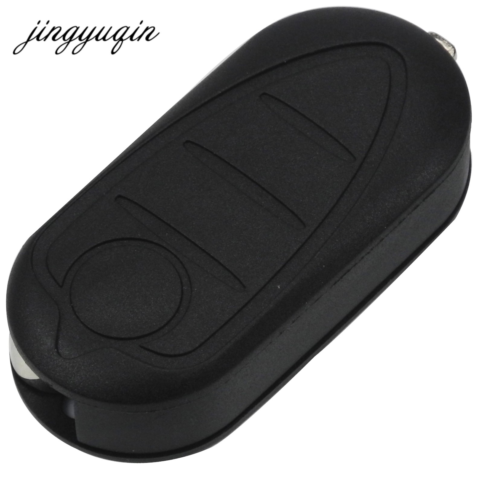 jingyuqin Fits Alfa Romeo Mito Giulietta GTO 159 3 Button Remote Flip Folding Key Case Electronic Fob Key Blade