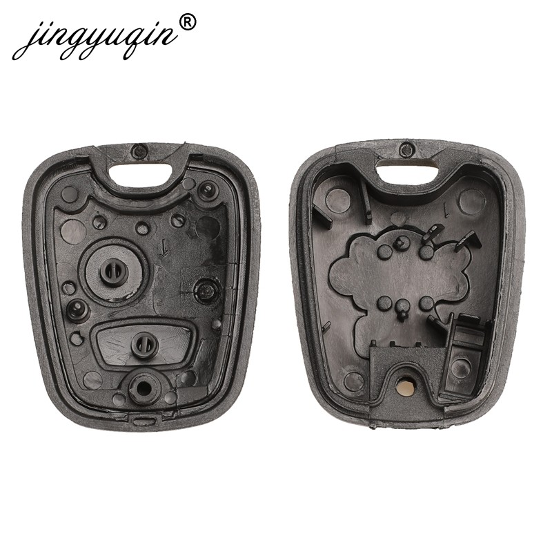 jingyuqin 20pcs For Toyota Peugeot 107 206 207 306 307 407 Citroen C1 C4 Car Key Shell Fob Replacement 2BTN Remote Case No Logo