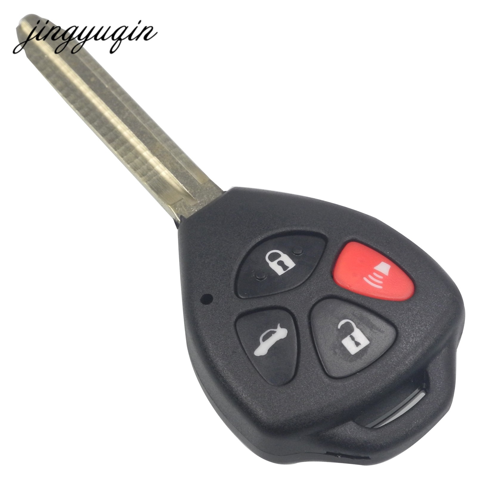 jingyuqin 2/3/4 Buttons Remote Key Shell For Toyota Camry Avalon Corolla Matrix RAV4 Venza Yaris Replacement Pod White Plain