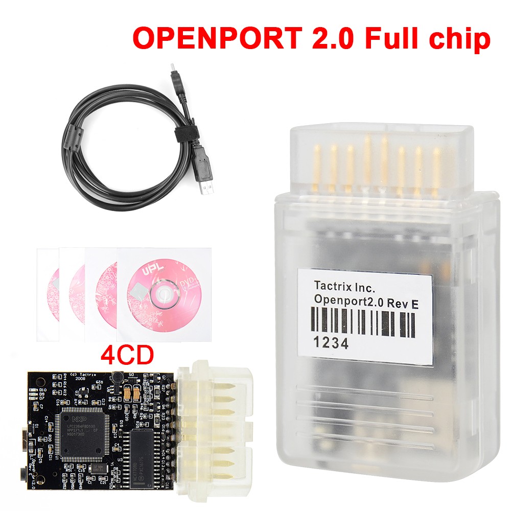 Newest Tactrix OpenPort 2.0 with Flash ECU Controller Chip Taktrix OpenPort 2.0 EcoFlash with Full Set SW