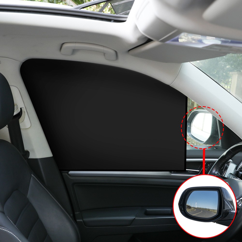 4pcs Car Magnetic Side Window Sunshade Cover Sun Visor Summer Protection Window Curtain For Front Rear Black Car Accessories