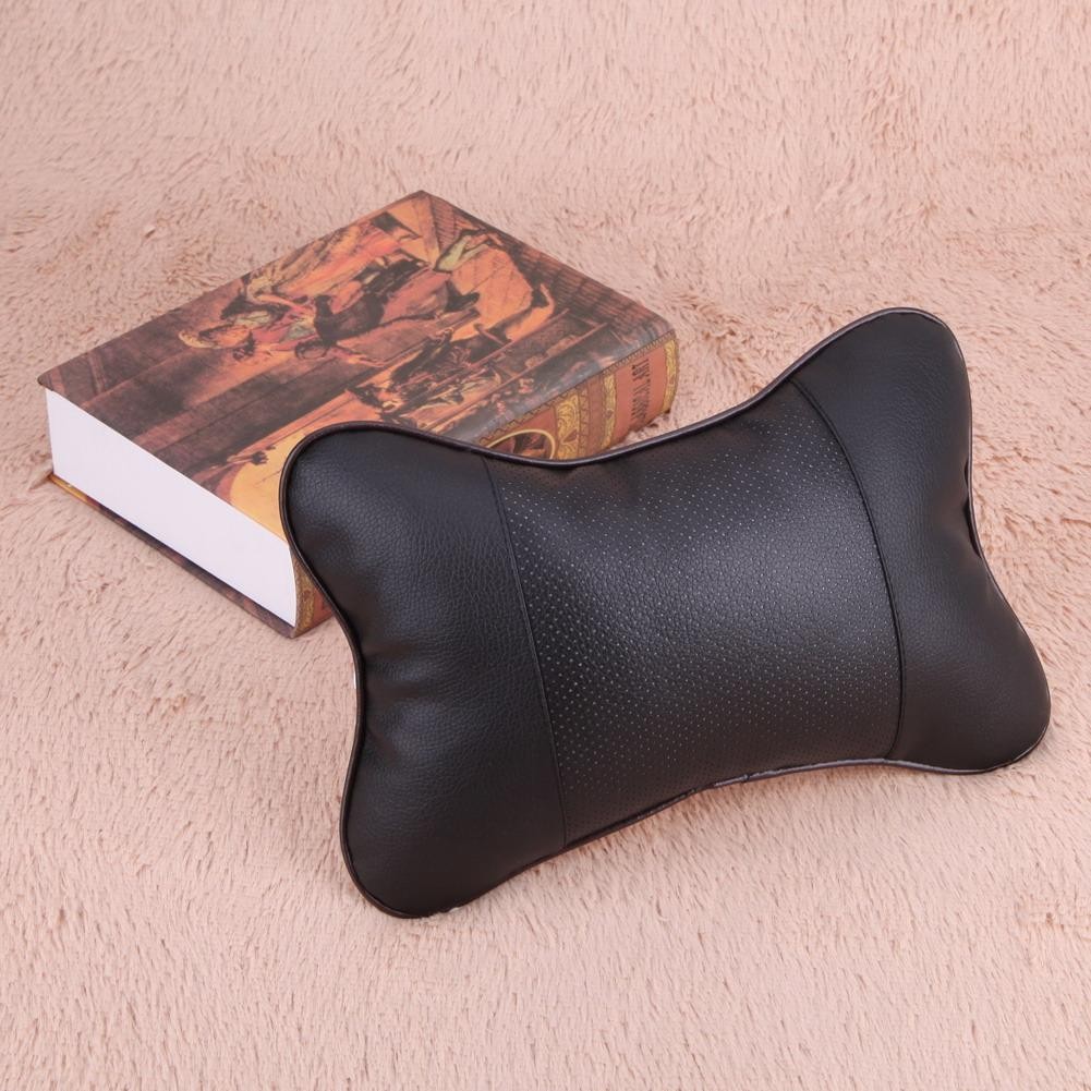 Leather Headrest Four Seasons Car Neck Pillow MGO3