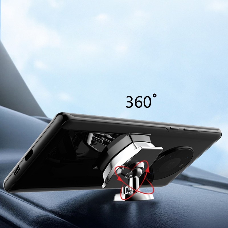 Magnetic Car Phone Holder 6 Strong Magnets Universal Fit Strong Holder Space Saving Easy Operation 360 Degree Rotate