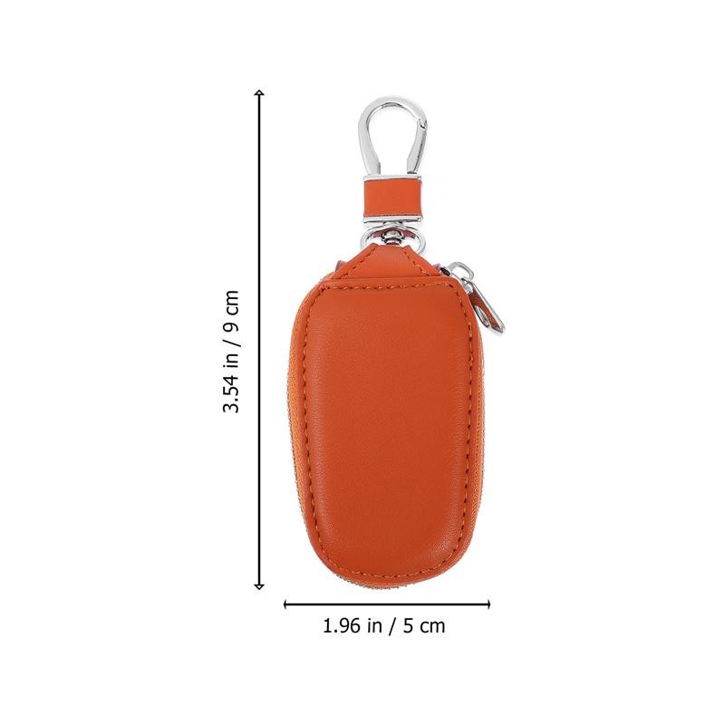 1pc Durable Car Key Bag Fashion Vehicle Key Pouch Portable Car Key Bag Key Cover Key Holder Auto Accessories