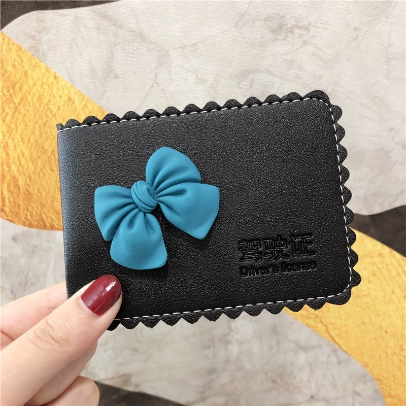 Cute Creative Personalized Driver's License Leather Case Ultra-thin Ladies Wallet Credit Card Holder ID Card Bag Birthday Gift