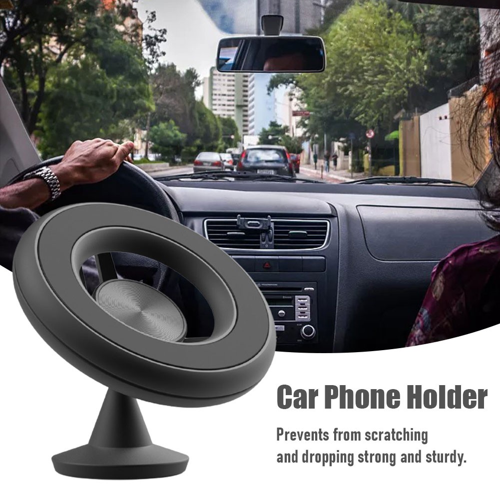 Aluminum Alloy Car Desk Phone Holder with Dashboard Mount Holder 360 Rotation Global Positioning Strong Magnetic Gift Accessories