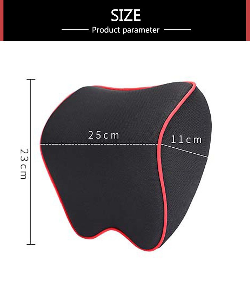 New Car Neck Headrest Pillow Car Accessories Pillow Auto Seat Head Support Neck Protector Auto Seat Neck Pillow Memory