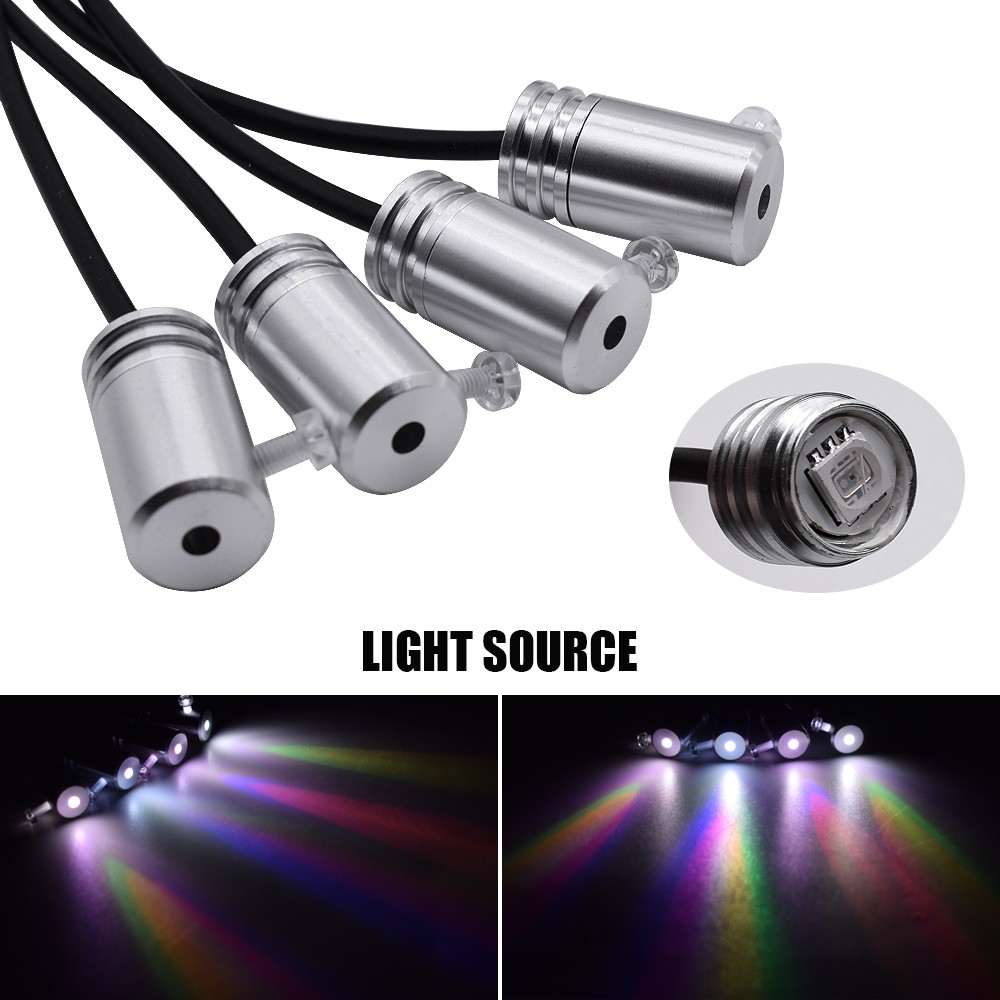 Car Led Decorative Light Atmosphere Lamps Car Party EL Wire Strip Light Auto Dashboard Audio Active APP Control Kit 4m/6m/8m