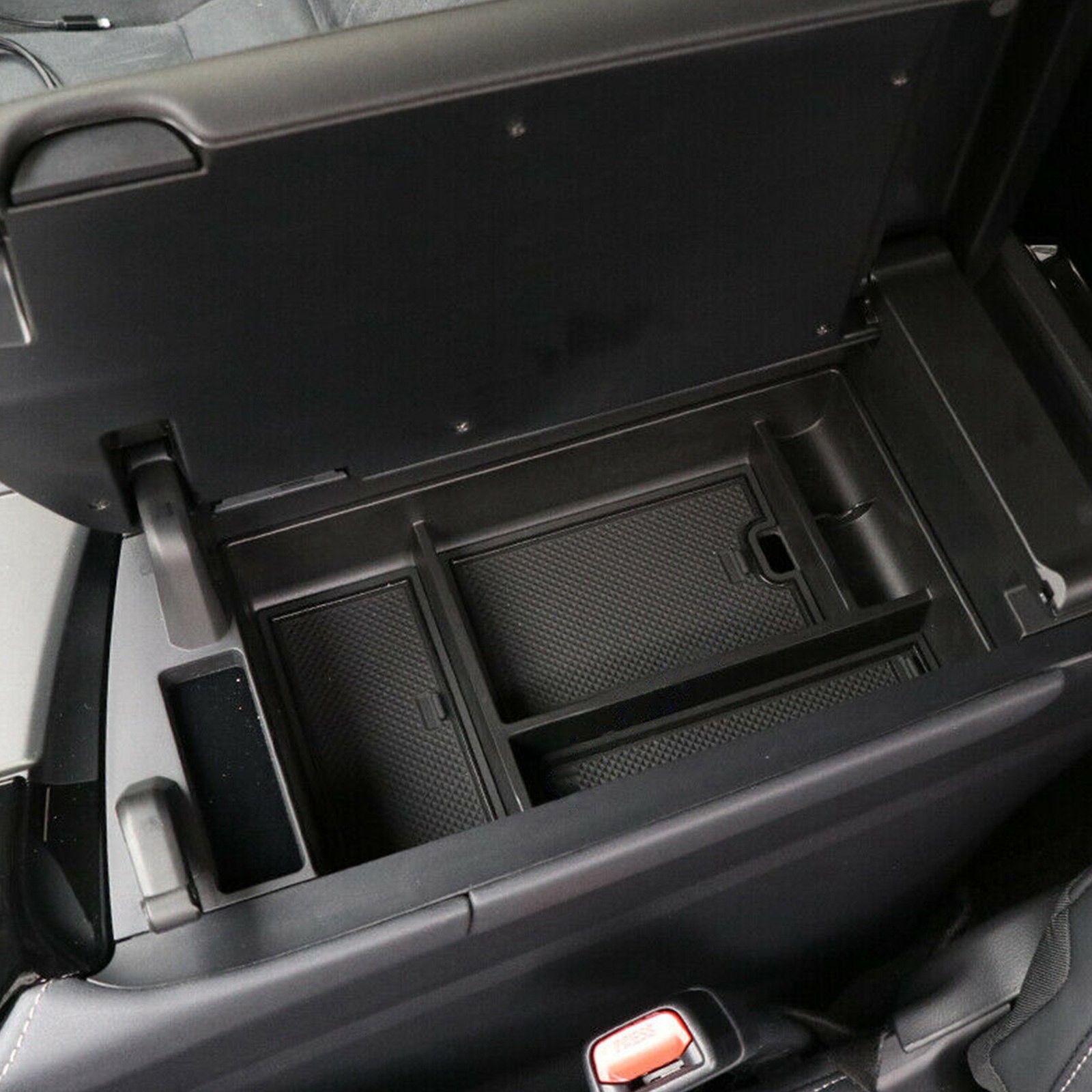 Black Interior Armrest Console Central Storage Box Fit For Lexus NX 250 350 350h