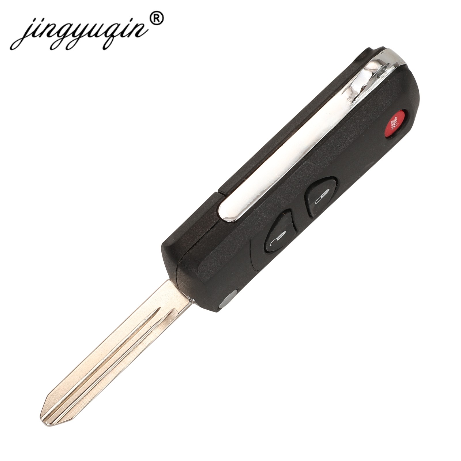 jingyuqin 2/3/4 Buttons Remote Flip Flip Key Cover For Chrysler Dodge Stratus RAM Durango Dakota Jeep Grand Cherokee Key Shell