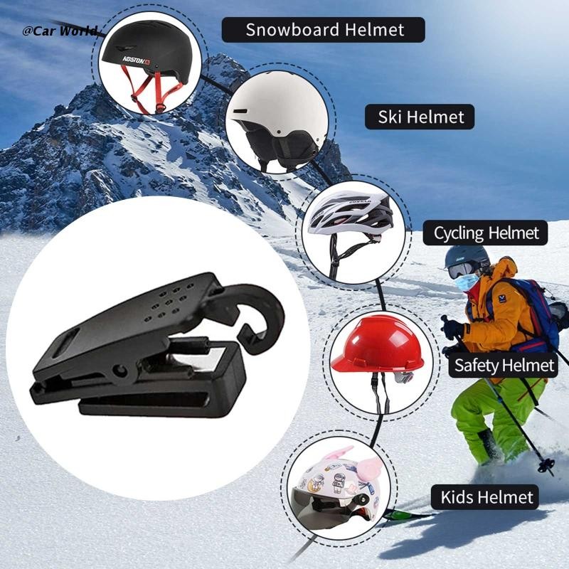 Mask Holder for Ski Helmet Mask Clip Hook Bracket Cycling Skiing Climbing Sports