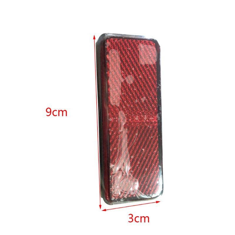 1pc ATV Rear Reflector For ATV Motorcycle Dirt Bike Quad Scooter Red Rectangle Reflector Panel