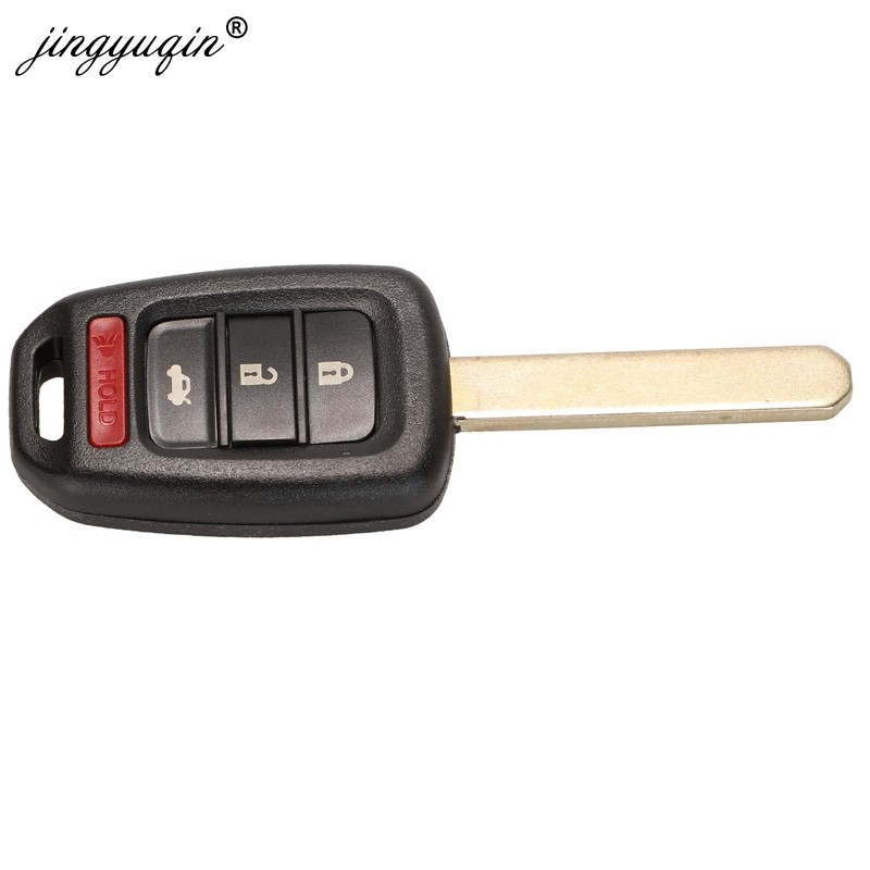 jingyuqin 10pcs/lot Car Key Shell 2/3/4 Button For Honda Civic City Fit HR-V XR-V Auto Remote Fob