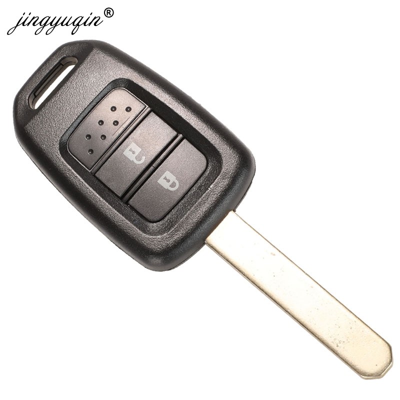 jingyuqin 2/3/4 Buttons Remote Key Shell For Honda Accord CR-V Fit XRV Vesel City Jazz Civic HRV FRV Remote Key Fob Case