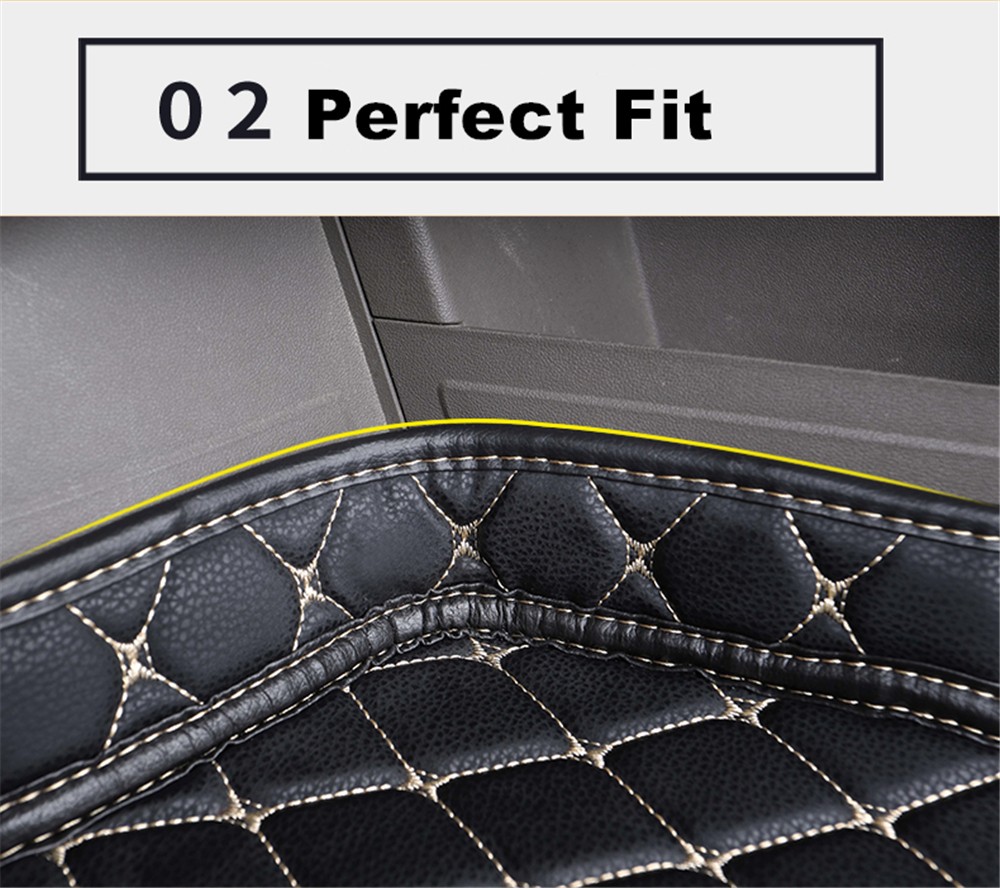 SJ 6 Colors Waterproof Car Trunk Mat Boot Tray Liner Rear Cargo Pad Fit For Cadillac CT6 (2016-2017-2018-2019-2020-2021 Year)