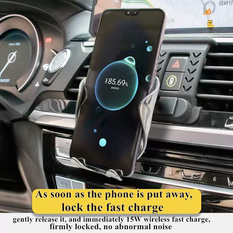 For BMW X3 G01 X4 G02 2018-2021 Car Phone Holder Air Vent Wireless Charger 360 Rotating Navigation Bracket Support GPS