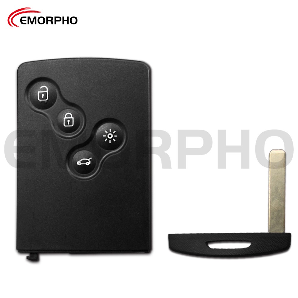 EMORPHO 285971998R Keyless Smart Key PCF7953M 4A Chip 433MHZ For 2009 2010 2011 2012 2013 2014 2015 2017 Renault Clio IV Captur