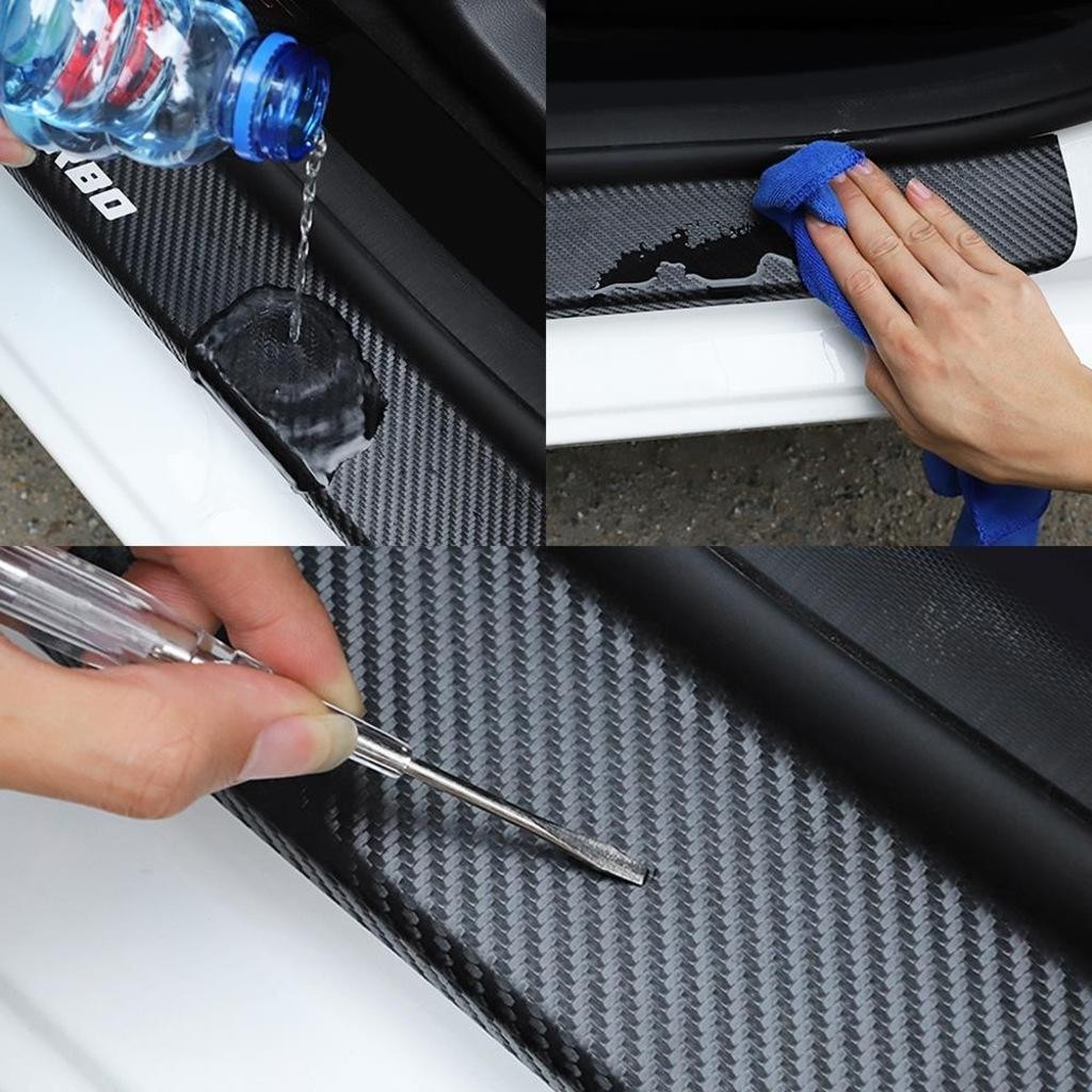 For Ford For Focus Carbon Door Sill Sticker (4pcs)