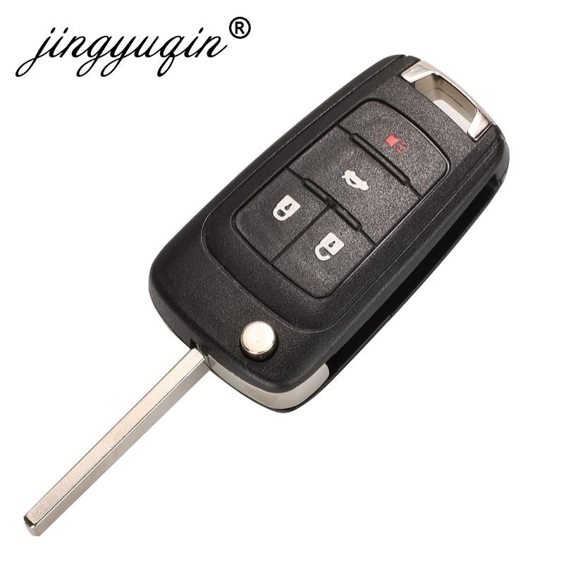 jingyuqin 5pcs/lot 315/433MHz ID46 Chip Remote Control Flip Key For Chevrolet Cruze Aveo Orlando 2010-2015 2/3/4/5 Button Fob