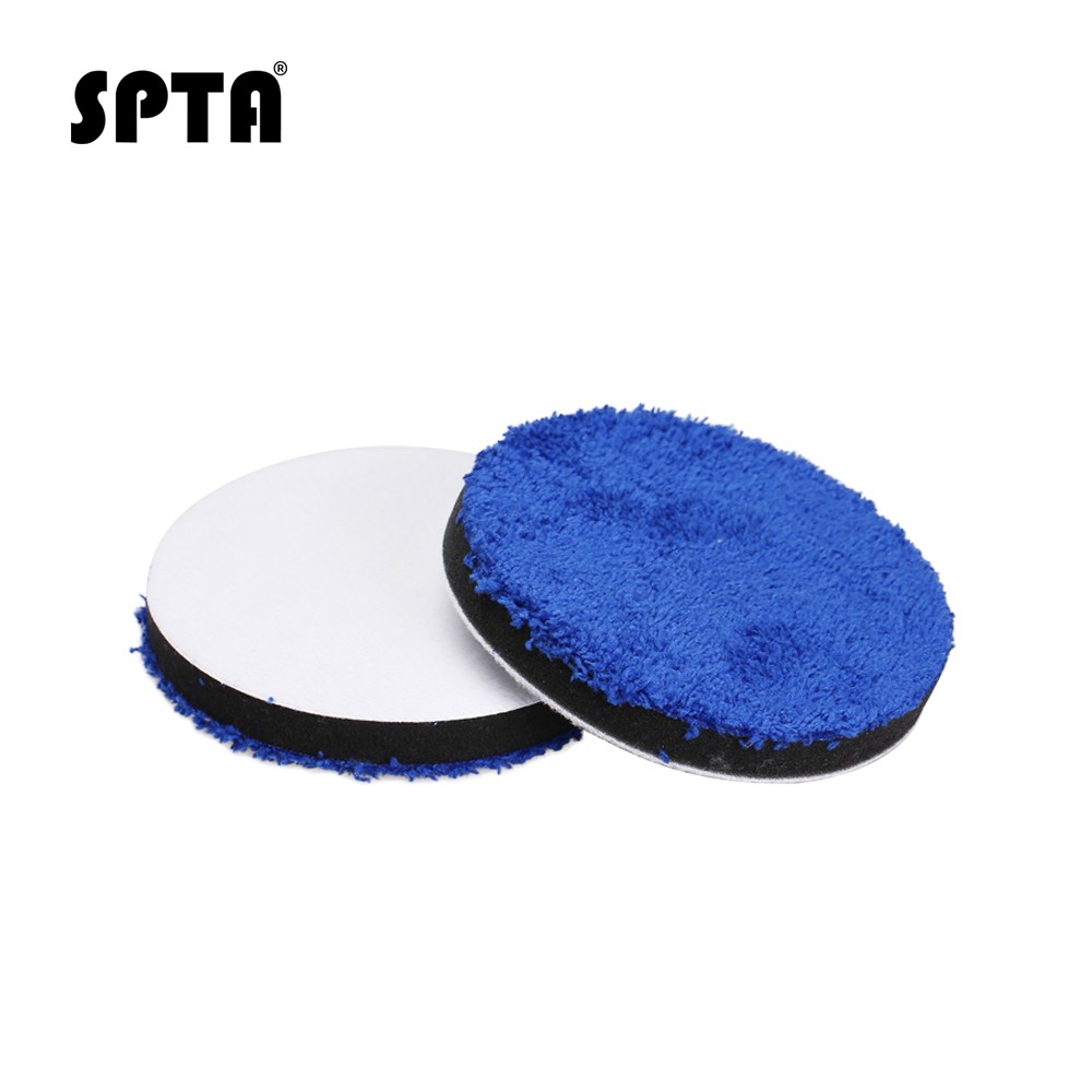 (Single Sale) SPTA 3/4/5/7 Inch Microfiber Polishing Pad Remove Buffer Wax Pads Replacement Buffing Pads for DA/RO Polisher