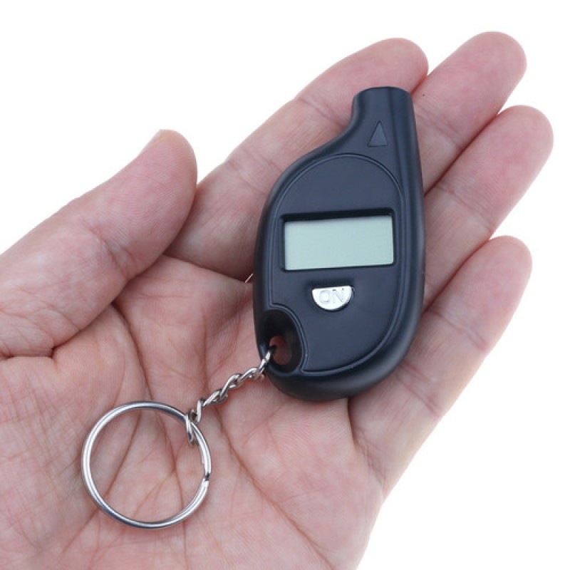 Keychain Style Tire Gauge Digital LCD Display Car Air Pressure Test Meter Auto Motorcycle Tire Manometer Tire Pressure Gauge