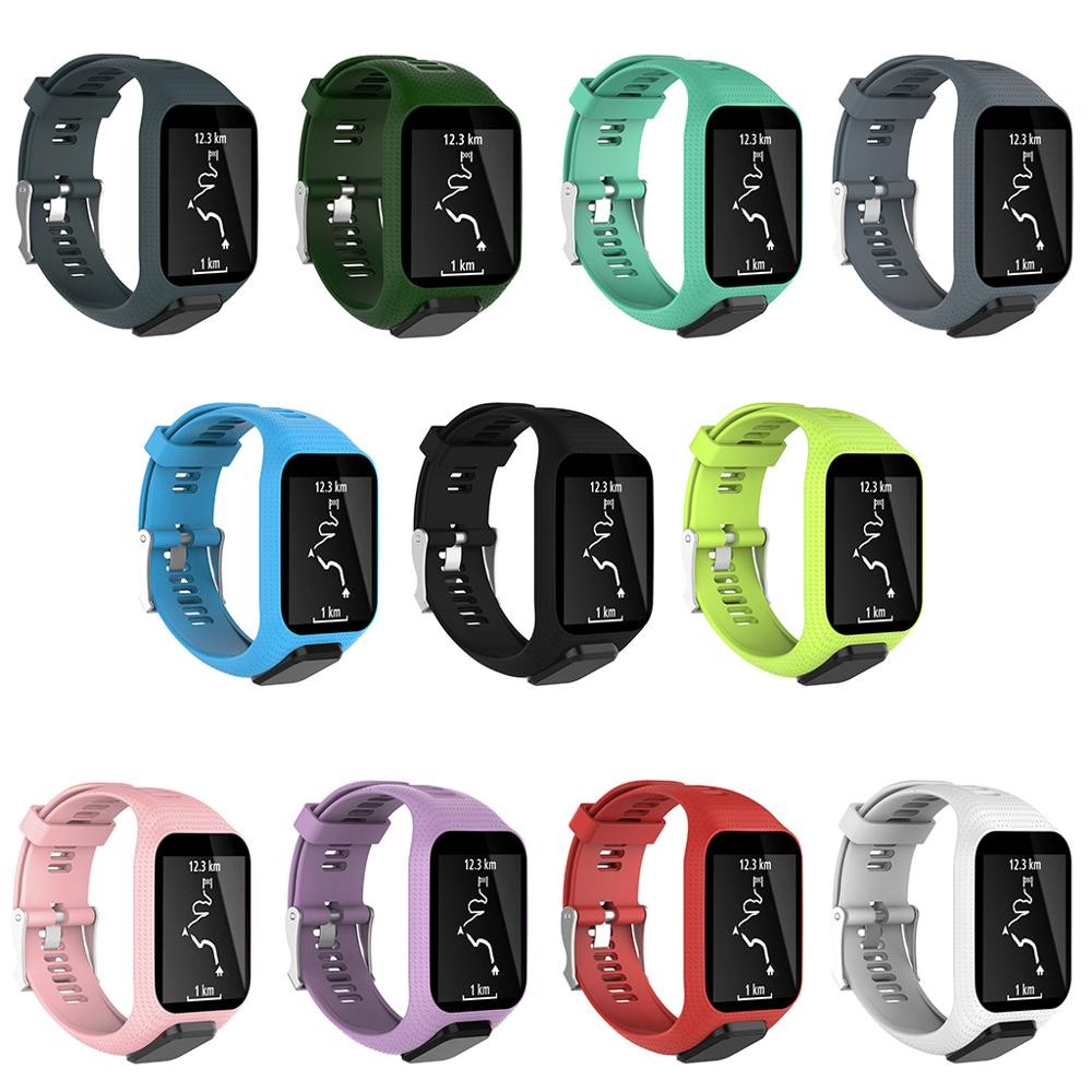 High Quality Silicone Replacement Wrist Watchband Strap for TomTom Runner 2 3 Spark 3 GPS Sports Watch