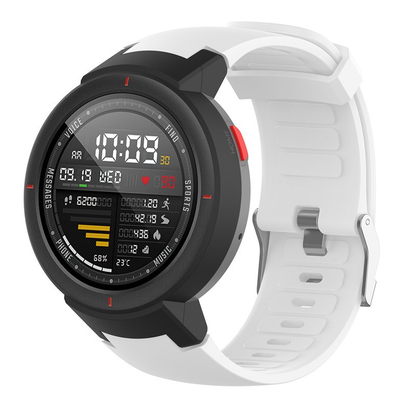 شريط سيليكون ل Amazfit Verge/verge Lite الرياضة سيليكون الفرقة استبدال الفرقة ل Huami Verge/verge لايت الإفراج السريع مشبك