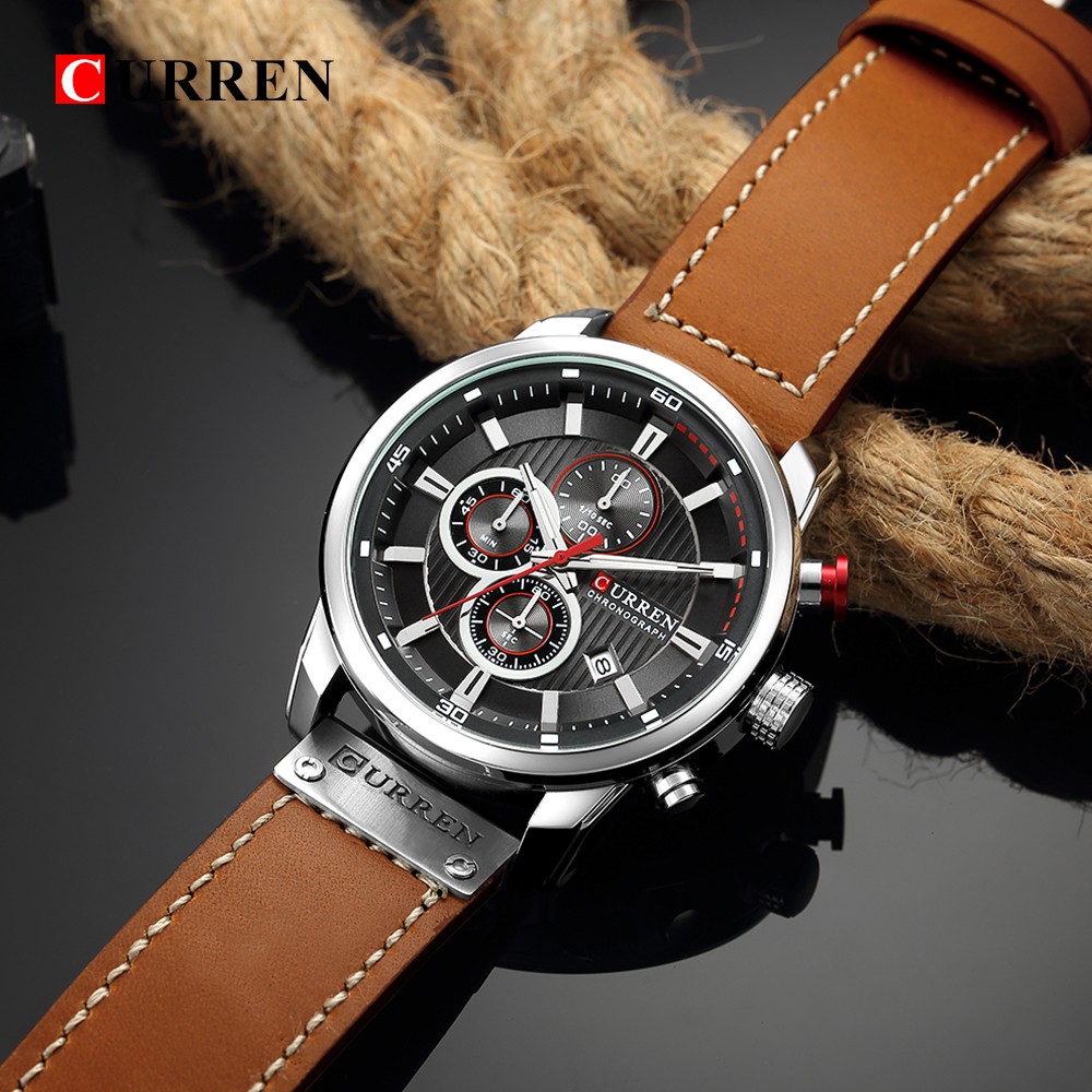 CURREN Fashion Date Quartz Men Watches Luxury Brand Male Chronograph Watch Sport Mens Wrist Watch Hodinky Relogio Masculino