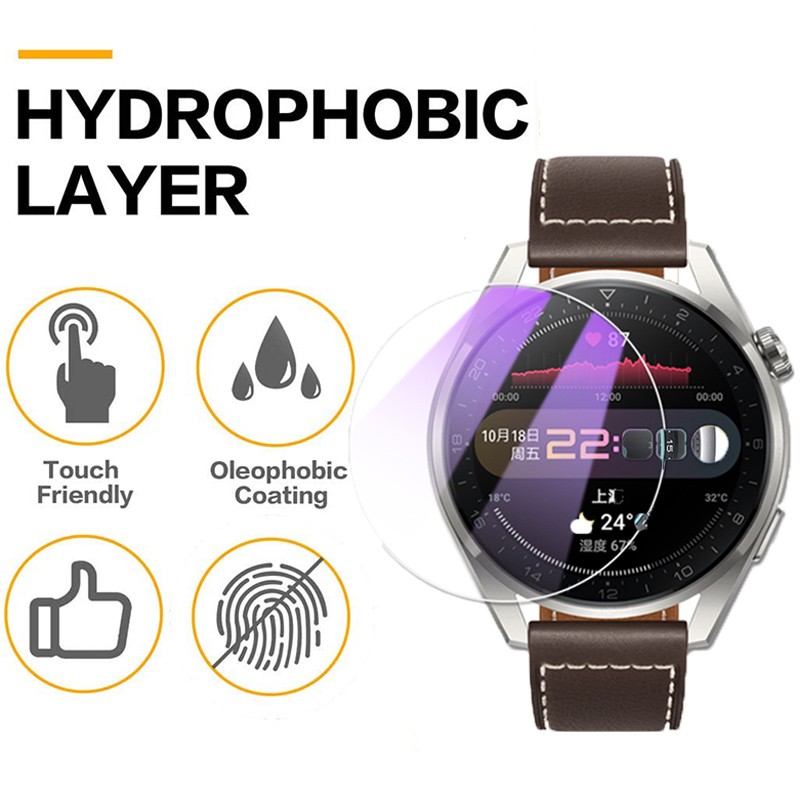 Glass Film For Huawei Watch 3 Pro Full Cover Waterproof Anti-scratch Glass 2.5d 9h Hardnedd Screen Protector Film For Gt3 Pro