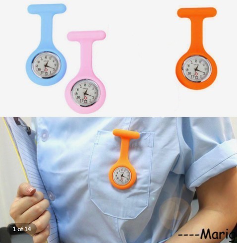 Electronics Pocket Watches Silicone Nurse Watch Brooch Pins Unisex Watches Clock Free Battery